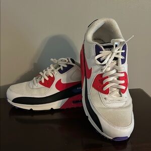Nike Air Max Sneakers - Red, Purple, White